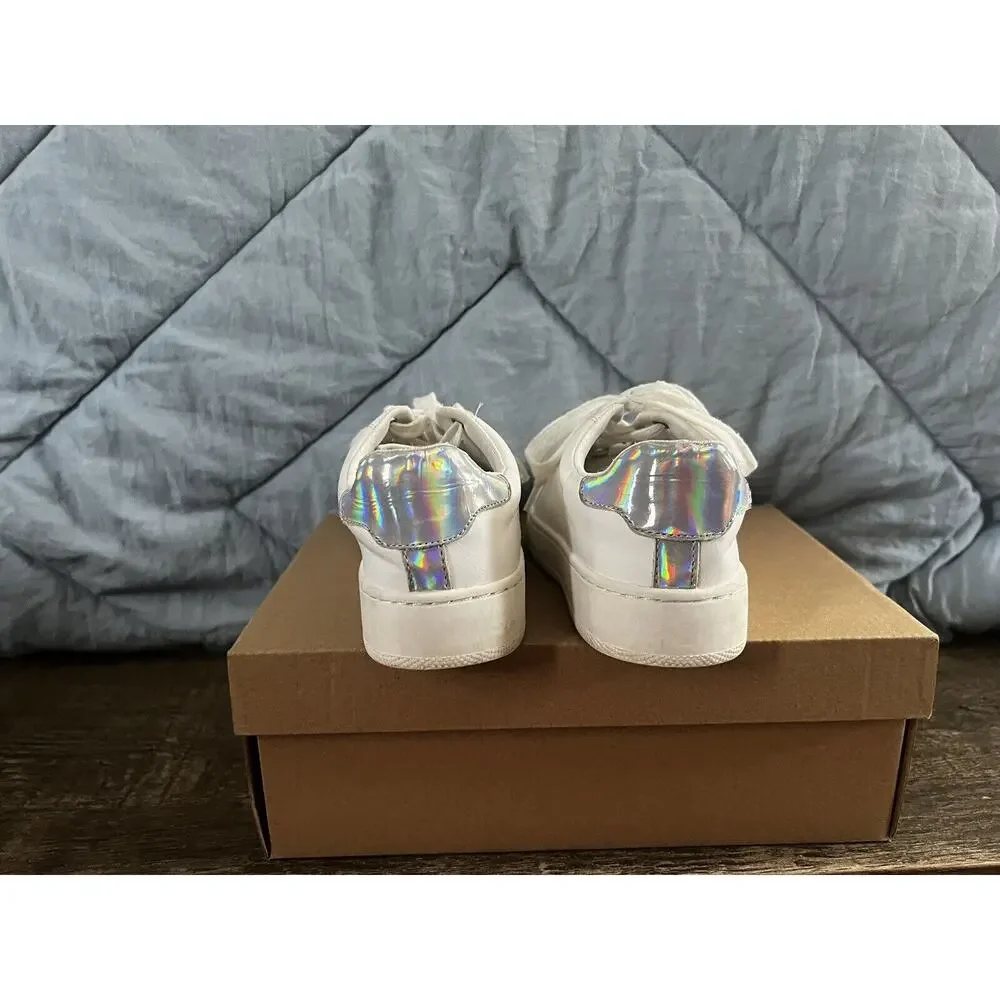 Steve Madden White Jisla Tennis Shoes Girls size 1
